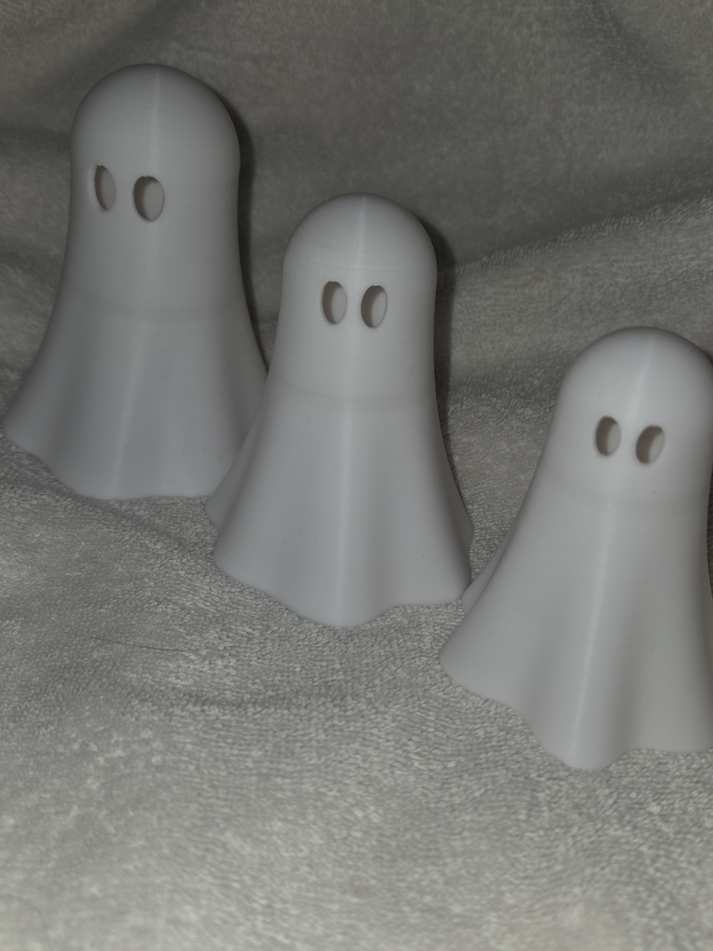 White Ghost 3D Printed Figurine Set - Home Accents